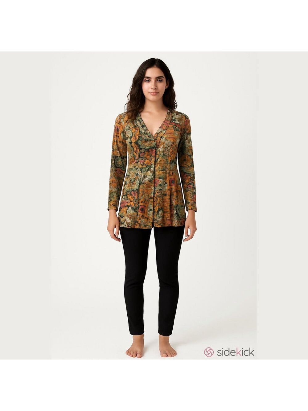 Vintage Maggie Lawrence Collection Multicolor Printed Women’s Tunic
